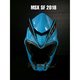 **สินค้าพร้อมส่ง**เก็บเงินปลายทาง**ชิวหน้าหน้ามังกร  MSX SF งาน ABS NO.2 สีฟ้า ปี 2018