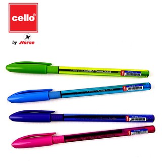 CELLO เซลโล ปากกาลูกลื่นฝา 0.7 mm. รุ่น Tri-Grip คละสี จำนวน 1X3 ด้าม/แพ็ค