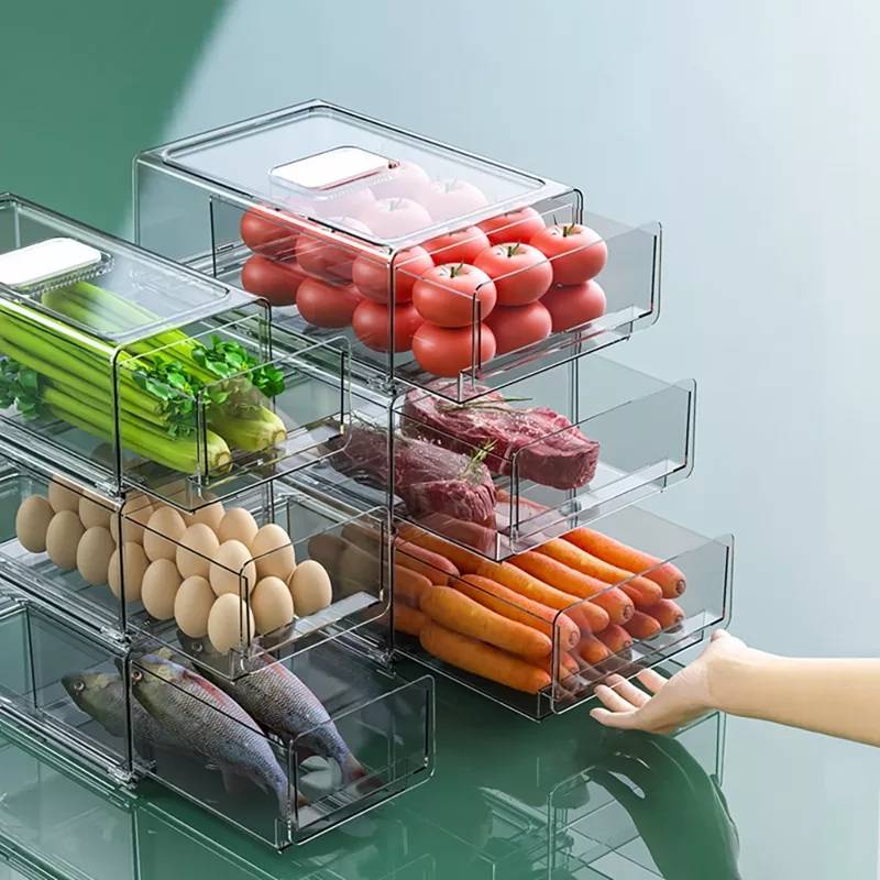 Food Storage 179 บาท กล่องใส่อาหาร กล่องเก็บอาหาร กล่องใส่อาหารในตู้เย็น ลิ้นชักเก็บของในตู้เย็น กล่องเก็บของในตู้เย็น พร้อมส่ง Home & Living