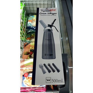 ecook อุปกรณ์เบเกอรี่ กระบอก วิปครีม maxtong quick whip aluminium head and body 500ml