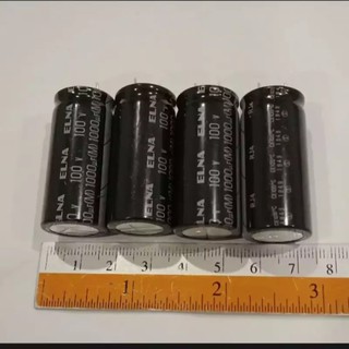 Capacitor 1000uf100v ELNAสีดำ105C ขาตัดสั่นออกจากโรงงาน ขนาด18×40mmใหม่แท้คุณภาพ100%ขายแพค5ตัว145บาท