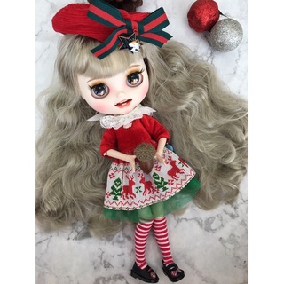 ตุ๊กตาบลายธ์คัสตอม บลายธ์คัสตอม Blythe custom ของขวัญ ของขวัญวันเกิด Christmas ของขวัญคริสมาสต์ ตุ๊กตาคริสมาสต์