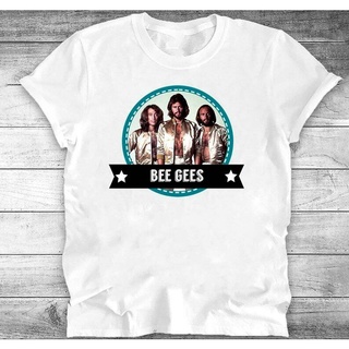 ผ้าฝ้ายคอกลมเสื้อยืด พิมพ์ลาย Bee Gees 1970S Bee Gees Music สําหรับผู้ชายfrom S-4XL