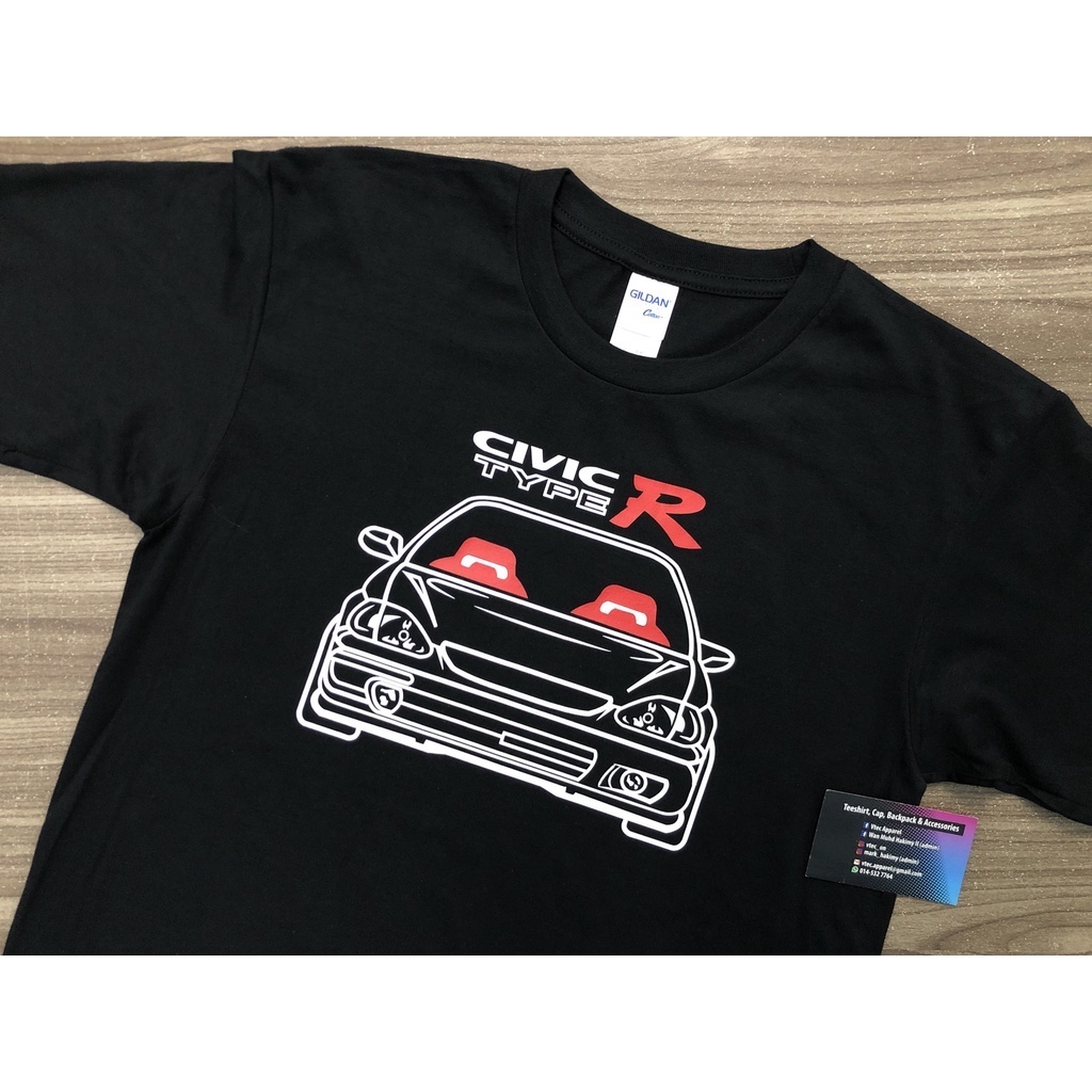 Honda Civic EK EK9 EK4 EK4D TYPE R Limited *D1 (เสื้อยืดสีดํา)