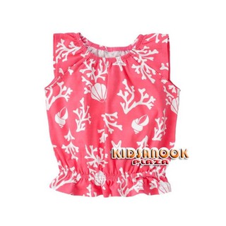 [แท้]GB747 เสื้อ Gymboree (Collection : Seashell Coral) รุ่น Seashell Top ผ้าคอตตอนไม่ยืด เนื้อดี ใส่สบาย ไม่ร้อน