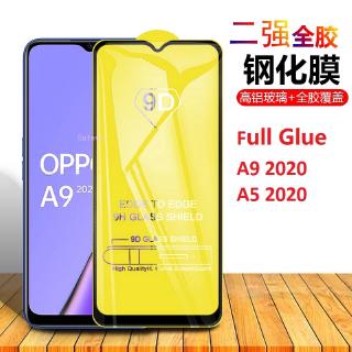 OPPO A9 2020 A5 2020 9D ฟิล์มกระจกนิรภัยสำหรับฟิล์มกระจกนิรภัยแบบเต็มจอ