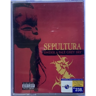 Cassette Tape เทปคาสเซ็ตเพลง Sepultura อัลบั้ม Under A Pale Grey Sky แสดงสด สองม้วนคู่ ลิขสิทธิ์ ซีล