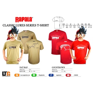 เสื้อยืด แขนสั้น Rapala Classic Lure Series T-shirt เสื้อผ้าแฟชั่น