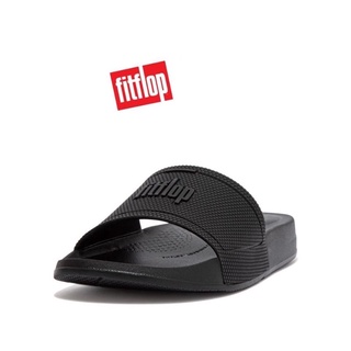 Fitflop แท้ 100% รุ่น iQushion pool slides รองเท้าแตะเพื่อสุขภาพสำหรับผู้หญิง พร้อมส่ง มีกล่อง EQ3-090 สี All Black