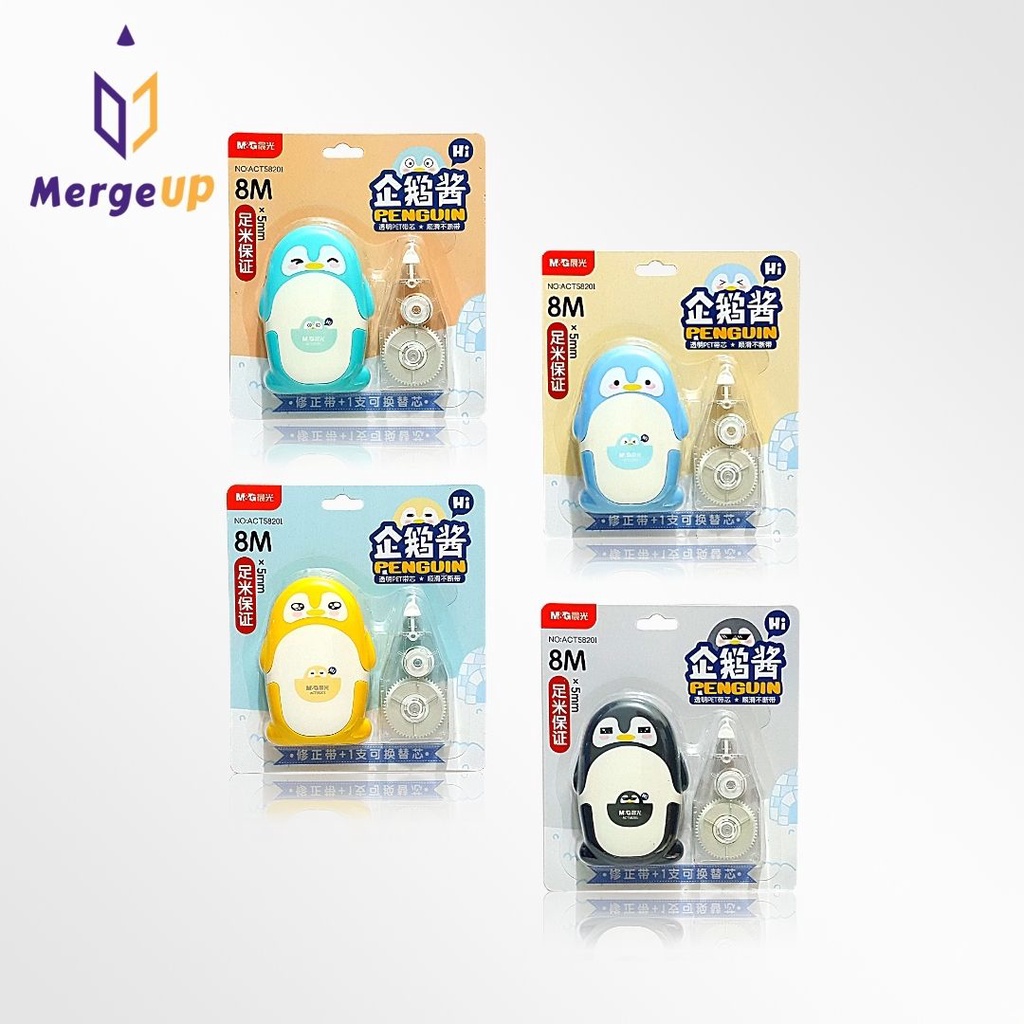 เทปลบคำผิด ACT58201 5mm.X8m. M&G [แถมรีฟิว ในแพ็ค]