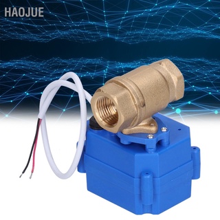 Haojue วาล์วบอลมอเตอร์ทองเหลือง 1/2 นิ้ว Cwx-15N-Cr04-Dc9~24V-Dn15