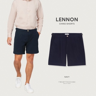 TWENTYSECOND กางเกงขาสั้น รุ่น Lennon chino shorts - สีกรม / Navy