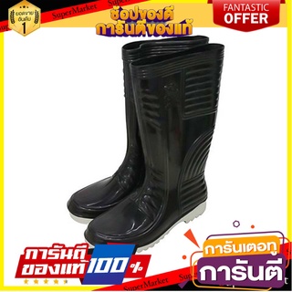 รองเท้าบูท ตราจานบิน 14 นิ้ว #11.5 สีดำ อุปกรณ์นิรภัยส่วนบุคคล RUBBER BOOTS FLYING SAUCER 14” #11.5 BLACK