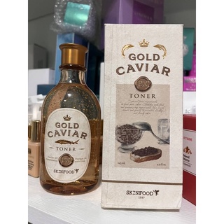 พร้อมส่ง Skinfood Gold Caviar EX Toner 145ml แพคเก็จล่าสุด โทนเนอร์ที่ช่วยปรับผิวให้เรียบเนียน