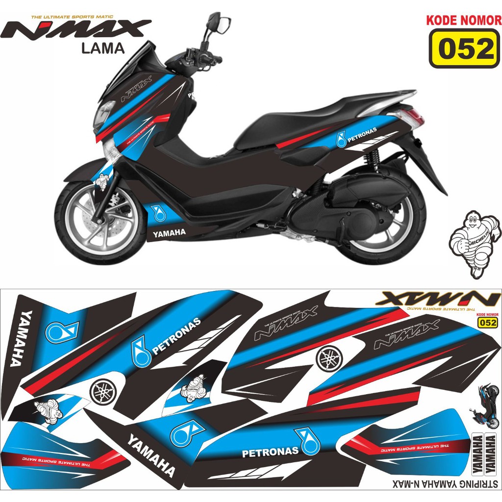Striping YAMAHA NMAX OLD PETRONAS 2015-2019 รหัส 051-058