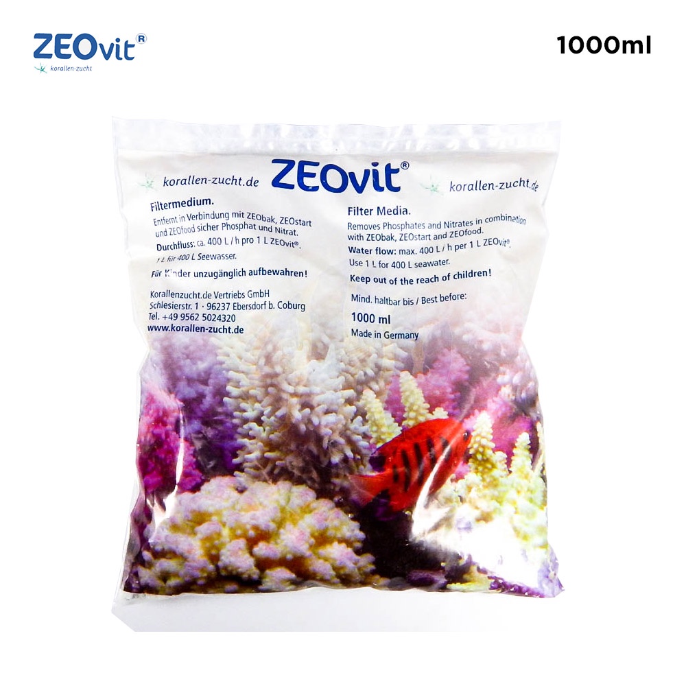 ZEOvit Filter Media มีเดียดูดซับของเสีย ทั้งฟอสเฟตและไนเตรท เม็ดหินขนาดใหญ่ ใช้ได้นาน แนะนำให้ใช้คู่