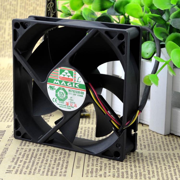 Yongli MAGIC 9025 12V 0.54A 9 ซม.เคสคอมพิวเตอร์พัดลม CPU mgt9212ub-r25