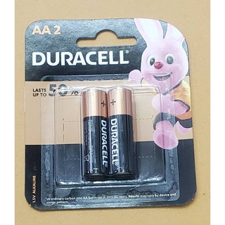 ถ่าน Duracell Alkaline 1.5V AA 2 ก้อน ของแท้ ของใหม่