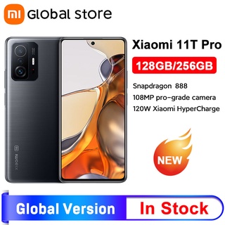 Global Version Xiaomi 11T Pro Smartphone 128G/256G Flagship Snapdragon 888 Octa Core 108MP Camera 120Hz AMOLED 120W Hype