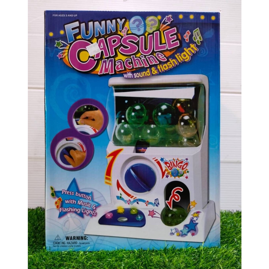 ตู้กาชาปอง พร้อมอุปกรณ์ หยอดเหรียญได้จริง มีเสียง  มีไฟ wyjo - รูปที่ 2