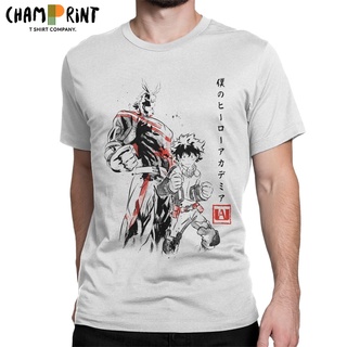 เสื้อยืดคอกลม แขนสั้น ผ้าฝ้ายแท้ พิมพ์ลาย My Hero Academia สไตล์ญี่ปุ่น แนวสตรีท พลัสไซซ์ สําหรับผู้ชายS-5XL