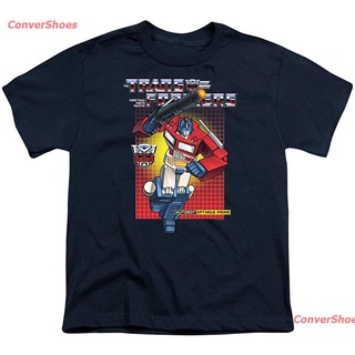 เสื้อยืดผู้ชายและผู้หญิง Transformers Optimus Prime Youth T Shirt &amp; Stickers Mens Womens T-shirts