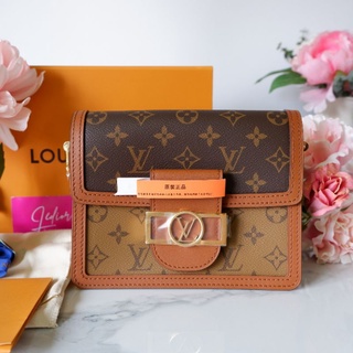 [ทักแชทก่อนสั่งซื้อ] LV Louis Vuitton Mini Dauphine size 20 งานแคนวาส สายสะพายสามารถถอดได้ อุปกรณ์ครบ