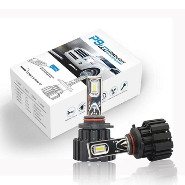 ไฟหน้า LED รุ่น P9 ขั้ว H4 13600LM 50 วัตต์ สว่างคัทออฟคม จำนวน 1 คู่ รับประกัน 1 ปี