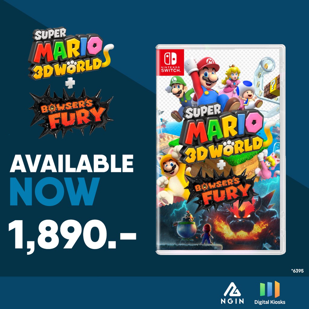 [มีโค้ดลด 100 บาท]( สินค้ามือ 1 ) Nintendo Switch Game: SWITCH-G: Super Mario 3D + Bowser's Fury (R3