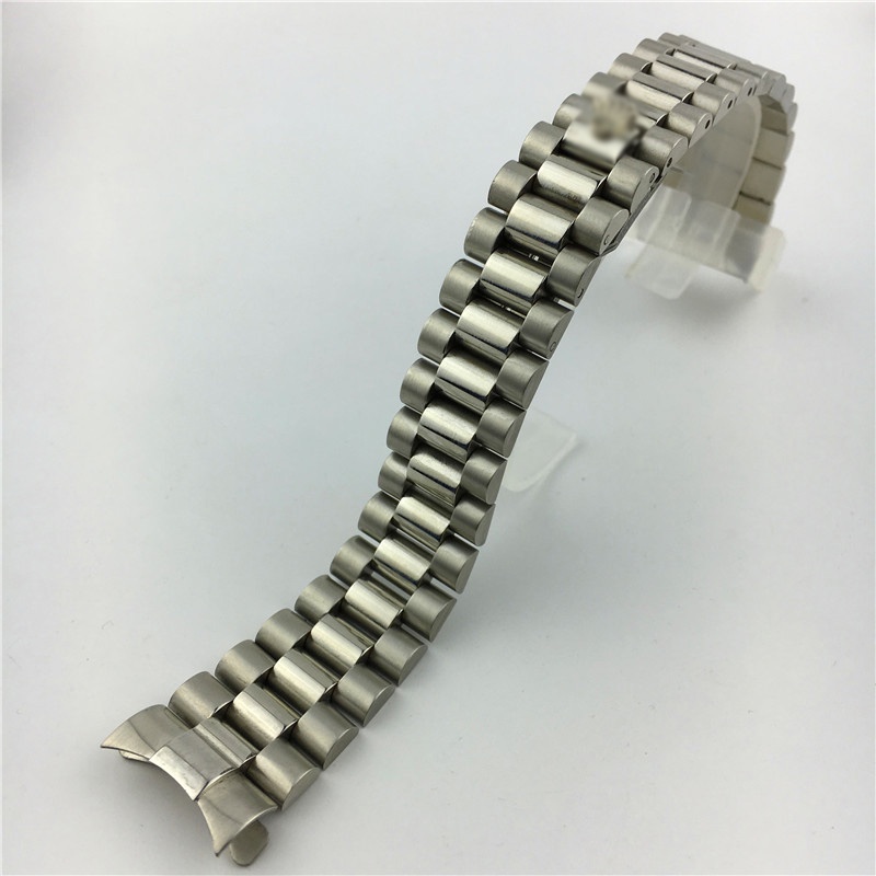 สายนาฬิกาข้อมือ สเตนเลส ทรงโค้ง 20 มม. สําหรับ Rolex water ghost watch