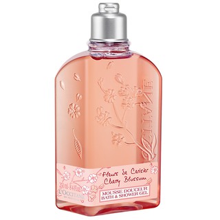 ฉลากKing Power! Loccitane Cherry Blossom Bath &amp; Shower Gel 250ml เจลอาบน้ำที่ให้ฟองหนานุ่ม กลิ่นหอมหวานสดชื่น