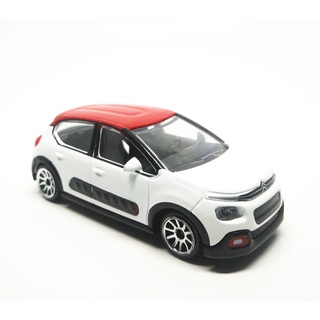 Majorette Citroen C3 2017 - White Color - Red Roof /Wheels 5U /scale 1/57 (3 inches) no Package