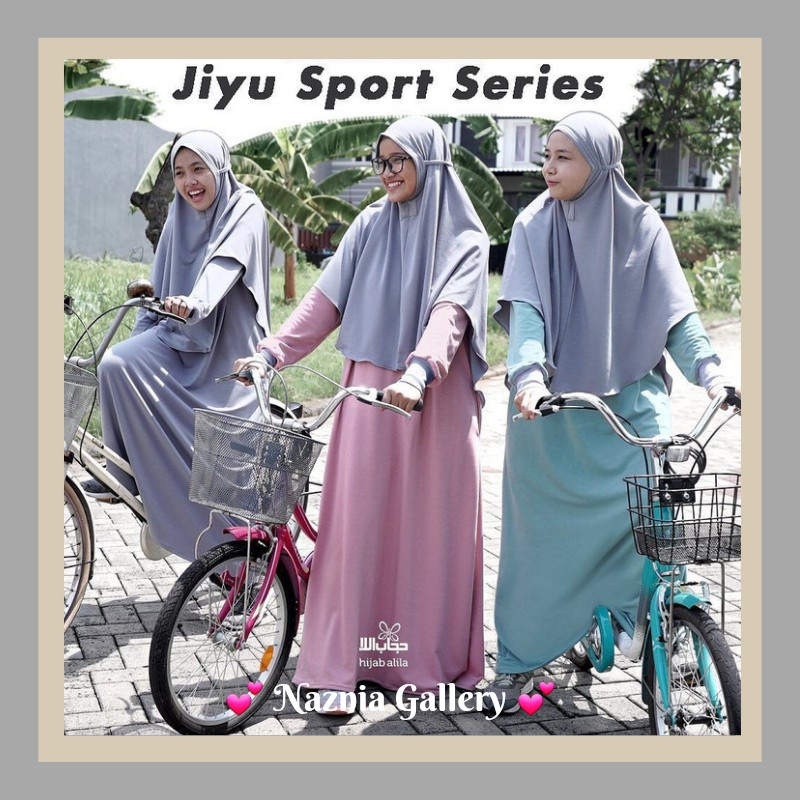 Gamis Jiyu Sport Dress และ Khimar Jiyu Sport Series HIJAB ALILA | กีฬามุสลิมอิสลาม Gamis และเสื้อผ้า