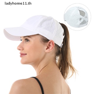 ONELADY Ponytail Baseball Caps Women Cross Snapback Hat Adjustable Outdoor Sports Hat TH