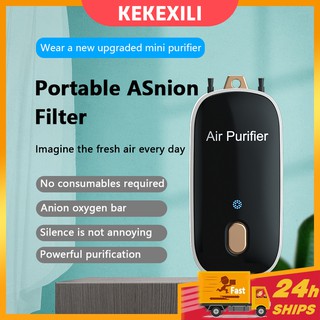 K07 เครื่องฟอกอากาศแบบพกพา Wearable เครื่องฟอกอากาศ Ionizer สร้อยคอ Wearable ขจัดกลิ่น Air FILTER กลิ่น Deodorizer ทนทาน