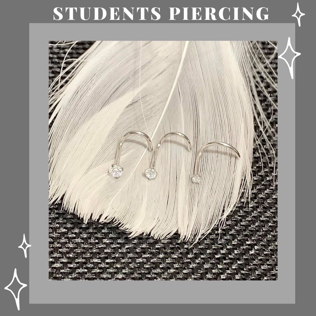 1 ชิ้น BAD STONE NOSE RING - LEG CURVED TOE RING