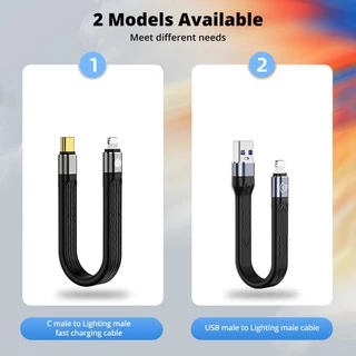 สายชาร์จ USB C 20W PD 13 ซม. ชาร์จเร็ว Typc-C USB C To IOS สําหรับ iP 12 Pro Max Mini Wire