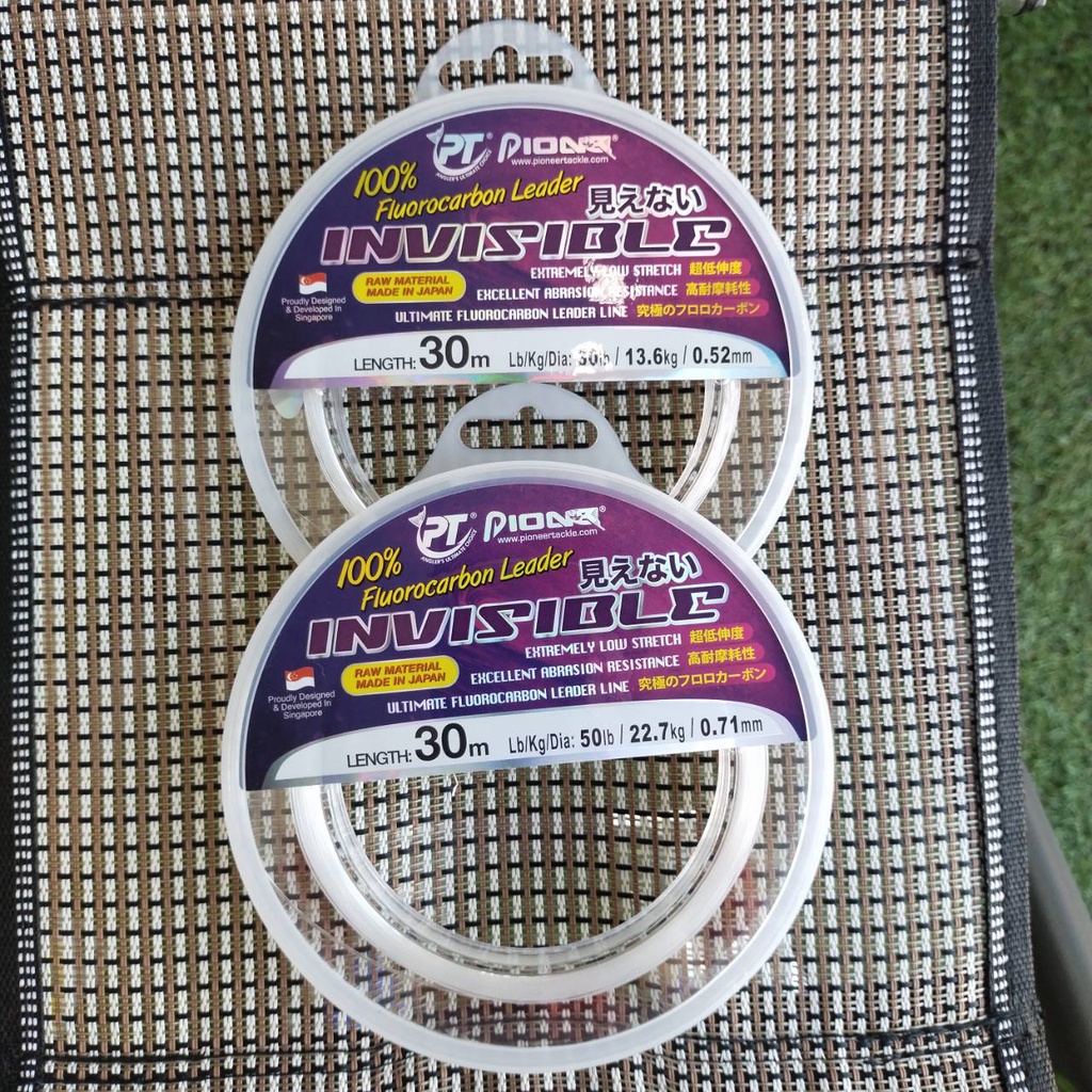 สายช็อคหลีด Pioneer ไพโอเนียร์ Fluorocarbon Leader invisible 100% ความยาว 30 เมตร -ไทบ้านฟิชชิ่ง ThiBaan Fishing
