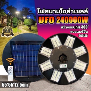 ￼อันดับ1 ไฟโซล่าเซล UFO 240000W  960LED UFO Square Light ไฟถนน ไฟโซล่าเซลล์  พลังงานแสงอาทิตย์