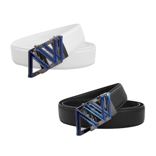 (พร้อมส่งจากไทย) เข็มขัดกอล์ฟ AW-BL111 GOLF BELT  สีดำหัวน้ำเงิน/สีขาวหัวน้ำเงิน