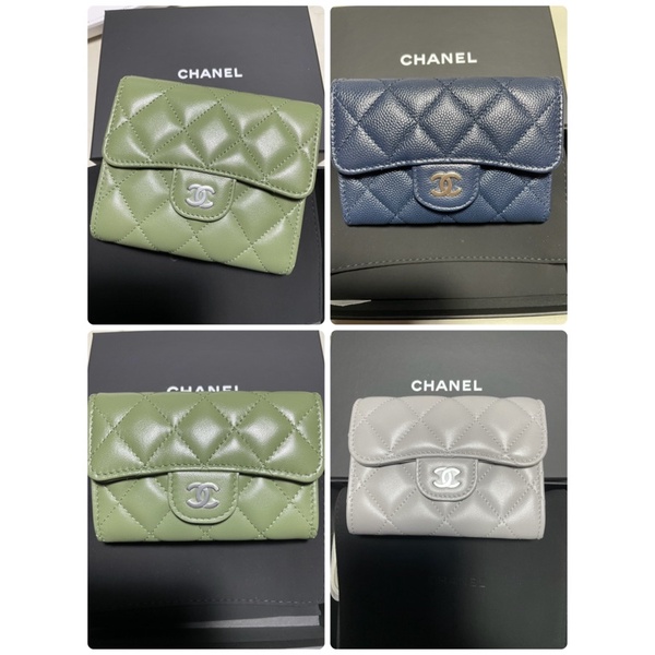 chanel trifold wallet & card holder holo31 ของแท้ fullset + copyใบเสร็จ shopไทย ของแท้แน่นอน รับประก