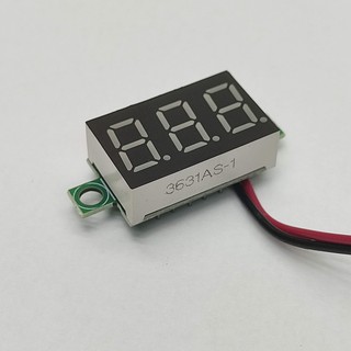 มินิโวลต์มิเตอร์ 2.5V-30V 12V 24V LED DC Digital Voltmeter PANEL โวลต์เครื่องทดสอบเครื่องตรวจจับ 2 สาย