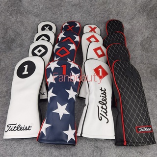 Titleist Brand Golf Club Driver Fairway Wood Hybrid New Fashion Design Golf Headcover Sport Golf Club Accessories Cover