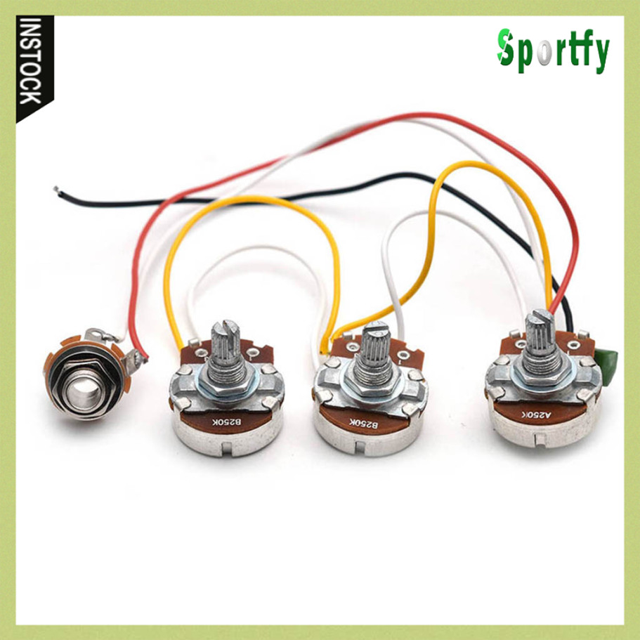 Sportfy สายไฟเบส B250K A250K แบบเปลี่ยน