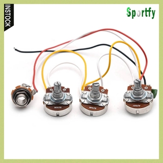 Sportfy อะไหล่สายไฟเบส B250K A250K สําหรับ Jazz Bass