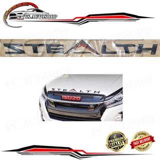 โลโก้ STEALTH ติดฝากระโปรงหน้า LOGO STEALTH สีดำด้าน