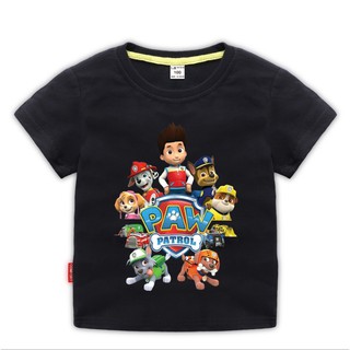 ใช้โค้ด BAAPR20 ลดเพิ่ม 20% Paw Patrol Kids Boys เสื้อคอตตอนคอตต้อนเสื้อฤดูร้อนแขนสั้น Tee Top เสื้อ 2-8T