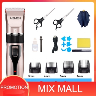 MixMall พร้อมส่ง เซ็ทตัดผมชาย ชุดแบตตาเลี่ยนไร้สาย Professional Hair Clipper Handy Haircut Hair Trimmer Electronic