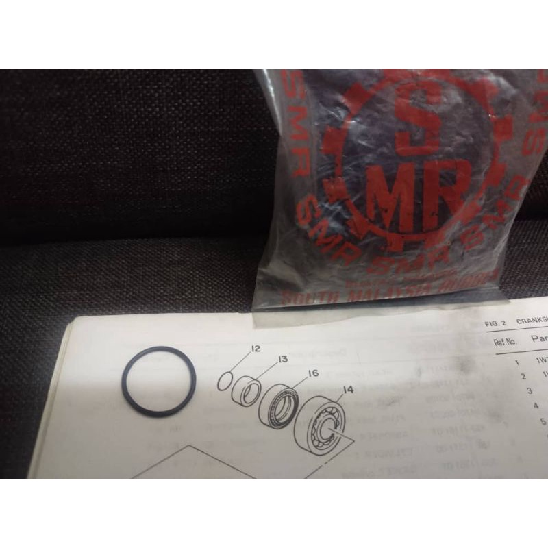 (5=Rm4)(10=Rm6) ENGINE CLUTCH O-RING NO. 12 V75 Y80 Y100 Y110 Y88 ET80 SS2