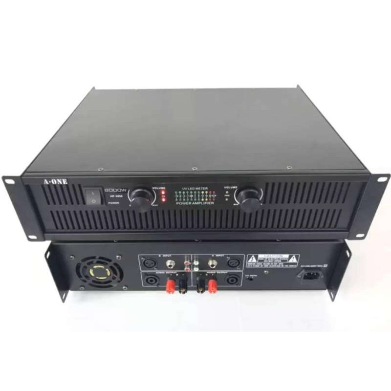 LXJ Professional poweramplifier 200W+200W RMS เพาเวอร์แอมป์ เครื่องขยายเสียง รุ่น HP-3800